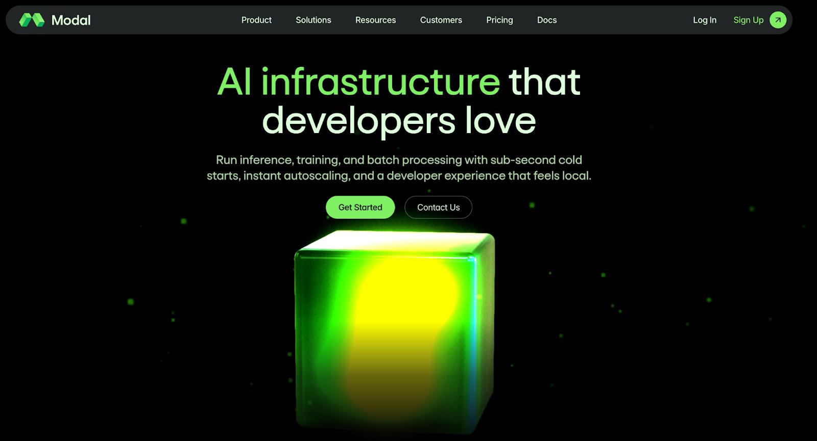 Modal homepage