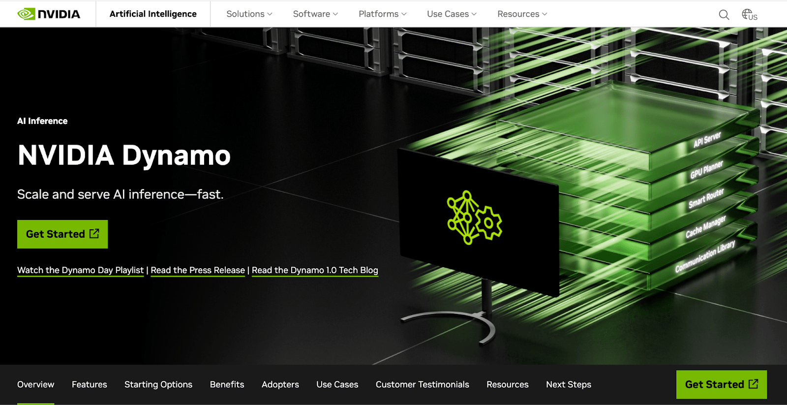 NVIDIA Dynamo homepage