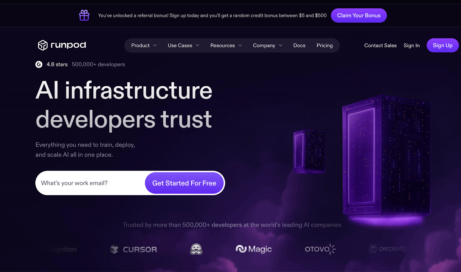 RunPod HomePage